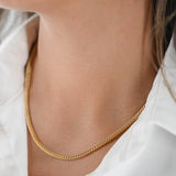 14K Yellow Gold Franco Link Long Chain 32"