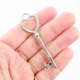 925 Silver Tiffany & Co. Authentic Heart Key Pendant