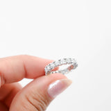 14K White Gold Diamond Eternity Band Ring 1.80Ctw