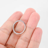 18k White Gold Love Style Band Ring