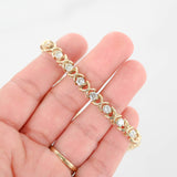 14k Yellow Gold 9in 5ct Diamond Tennis Bracelet