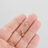 14k Yellow Gold Diamond Stud Earrings 0.60Ctw