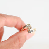 14K Yellow Gold Diamond Solitaire With Accent Baguette Cut Diamonds 1.29Ctw