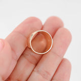 14K Yellow Gold Wide Band Ring 6.8g