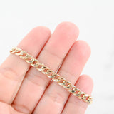 14K Yellow Gold Hollow Miami Cuban Link Bracelet