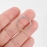 14K White Gold Diamond Bezel-Set Accent Midi Band Ring