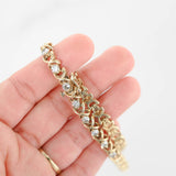 14k Yellow Gold 9in 5ct Diamond Tennis Bracelet