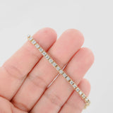 14k Yellow Gold Diamond Four Prong Tennis Bracelet 2.16Ctw