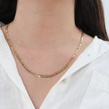 14k Yellow Gold 24” Figaro Chain