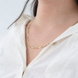 14k Yellow Gold 24” Figaro Chain