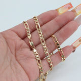 14k Yellow Gold 24” Figaro Chain