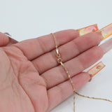 14k Yellow Gold 19” Dainty Rope Chain