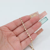 14k Tri-color Gold 15.5 inch Valentino Chain