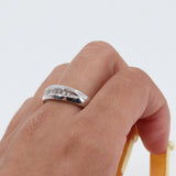 10k White Gold Channel Set Diamond Band