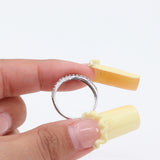 14k White Gold Diamond Band