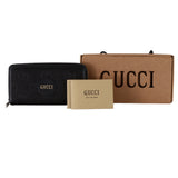 Gucci Leather and Nylon Off The Grid Zip Around Long Wallet Black