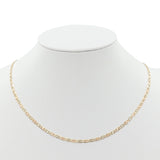 14k Tricolor Gold 24” Valentino Chain