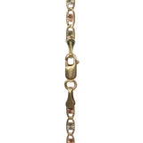 14k Tricolor Gold 24” Valentino Chain