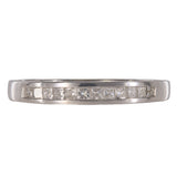 14K White Gold Natural Diamond Ring Half Eternity Diamond Wedding Band