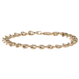 18K Yellow Hollow Curb Link Chain Bracelet