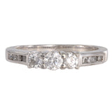 14k White Gold Diamond Engagement Ring