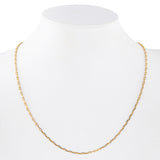 14K Yellow Gold Rolo Link Chain 22" Length