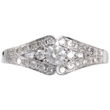 14k White Gold Diamond Engagement Ring