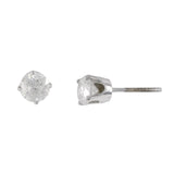 Pendientes de diamantes de oro blanco de 14 qt de 1,0 quilates, pendientes de diamantes naturales reales, pendientes de diamantes de oro, tachuelas de diamantes, regalo perfecto