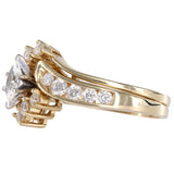 14k Yellow Gold Diamonds With Enhancer Cocktail Ring