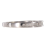 14K White Gold Natural Diamond Ring Half Eternity Diamond Wedding Band