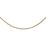 14K Yellow Gold Pop Corn Rope Link Chain 18"