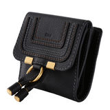 Authentic Chloe Marcie Square Wallet Black Gold