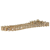 14K Yellow Gold Diamond S-Link Tennis Bracelet