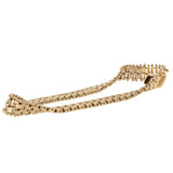 14K Yellow Solid Gold Vintage Watch Link Bracelet