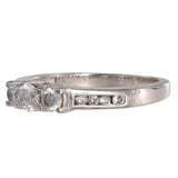 14k White Gold Diamond Engagement Ring