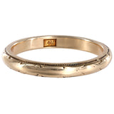 14K Yellow Gold Vintage Band Ring