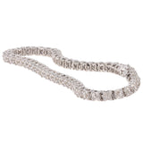 14K White Solid Gold With 220 Diamonds 1.10CTW