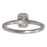 14K White Gold Lab Grown Diamond Miligrain Bezel Setting Ring with IGI Certificate