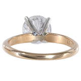 14k Yellow Gold Solitaire Diamond Engagement Ring 1.30Ctw Small size