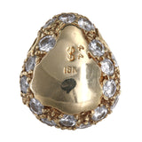 18K Yellow Gold Diamond Egg Charm Pendant