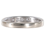 18K White Gold Channel Set Diamond Wedding Band Ring