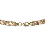 14K Yellow Gold Greek Key Segment Bracelet