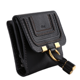 Authentic Chloe Marcie Square Wallet Black Gold