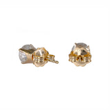 14k Yellow Gold Diamond Excelent Round Cut Stud Earrings 1.00Ctw