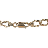 18K Yellow Hollow Curb Link Chain Bracelet