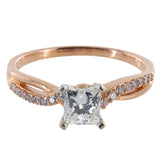 Jared Brand 14k Rose Gold Diamond Engagement Ring Set