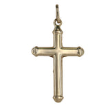 14K Yellow Gold Jesus Crucifix Cross Pendant 1.8g