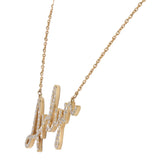 14K Solid Gold Diamond Personalized Name "Arlyn" Necklace