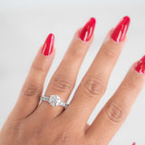 14K White Gold Stunning 2.00Ctw Diamond Engagement Ring