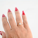 14K Yellow Gold Diamond Solitaire Engagement Ring